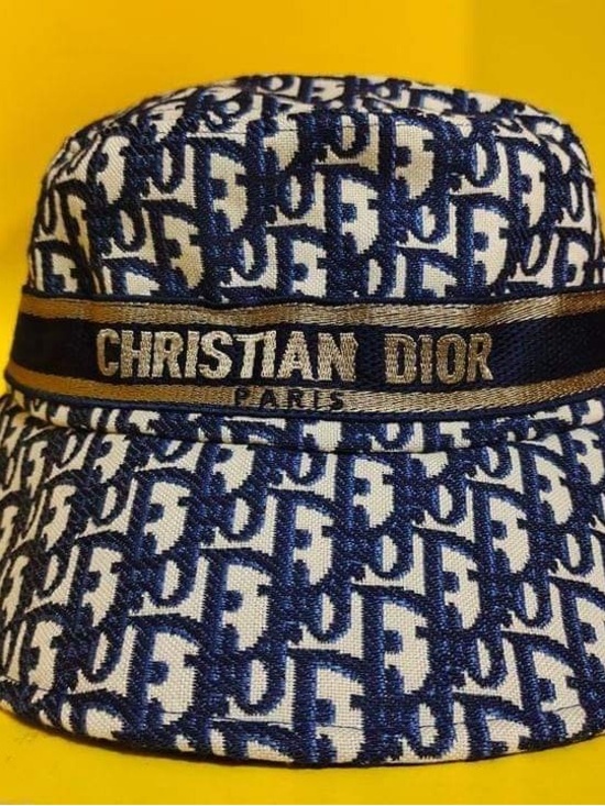 The Unbranded Brand Accessories - Navy and White Toile Bucket Hat